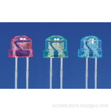 5mm Diode Strawhat Blue Color LED Lamp
